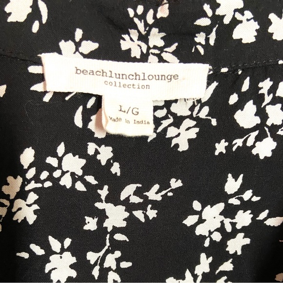 BEACHLUNCHLOUNGE COLLECTION Light & Airy Long Sleeves Button Front Size Large - Picture 3 of 5